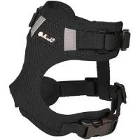 Petlando Hondenharnas Mesh Vest Zwart - Hondentuig - Xl 44-50/57-81 Cm