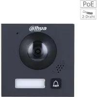 Dahua VTO4202FB-P1 Video Intercom Camera Hoofdmodule Zwart met 1 beldrukker