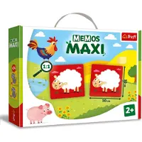 Trefl Memos Maxi Boerderijdieren - Geheugenspel met Grote Kaarten - Vanaf 2 jaar