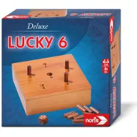 Noris 606102046 - Deluxe Lucky 6 (dobbelspel, vanaf 6 jaar) - Een klassiek spel