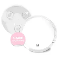 Fantasia Make-up spiegel 23 cm | rond | met 3 zuignappen | 5 * vergrotend