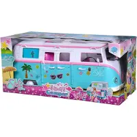 Simba Set: Steffi-pop met grote kampeerwagen voor de vakantie + accessoires