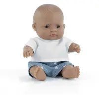Miniland Popp 21 cm, blauw. Blauw, one size