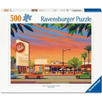 Ravensburger American Diner Puzzel - Retro Amerikaanse Legpuzzel met Nostalgisch Restauranttafereel - 500 stuks