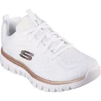 SKECHERS Sneakers laag 'Graceful Get Connected' zwart / wit