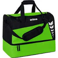 Erima Six Wings (Large) Sporttas Met Bodemvak - Zwart / Green | Maat: L