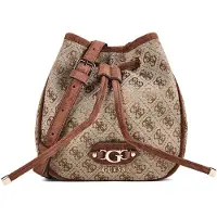 GUESS Dames Crossbodytassen Samantha Mini Drwstrn Bucket - Bruin - Maat ONESIZE