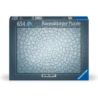 Ravensburger Krypt Zilver 654 Stuk Uitdaging Legpuzzel voor Volwassenen - 12000071 - Handgemaakt Gereedschap, Made in Germany