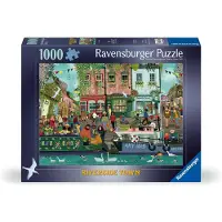 Ravensburger Riverside Town legpuzzel van 1000 stukjes voor volwassenen | Unieke stukjes | Anti-reflectieoppervlak | FSC-gecertificeerd milieuvri