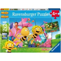 Ravensburger 2 x 24-delig kinderpuzzel, Bijenkorf, Maja de Bij 09093
