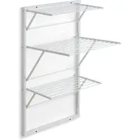 Arredamenti Italia Meubels - Wandrek voor wasgoed, model Karim, 63 x 68 cm, wit