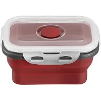 Westmark Opvouwbare vershoudbox – Praktische lunchbox, ideaal voor werk en reizen of om worst en kaas in te bewaren, Vaatwasmachinebestendig, vierkant, BPA–vrij – 400 ml