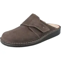 Finn Comfort Amalfi heren clog, donkerbruin suèdeleer - maat: 42