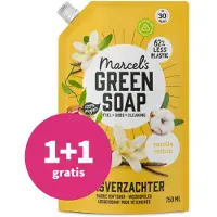 Marcel's Green Soap 1+1 gratis: Wasverzachter Katoen & Vanille Navulling 750 ml