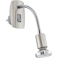 Eglo Rvs Stekkerspot Mini 4 Met Schakelaar Flexibel