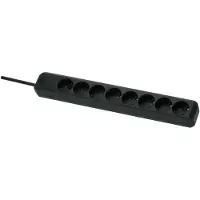 Brennenstuhl Eco-Line Stekkerdoos 8-voudig zwart | 5m | H05VV-F 3G1,5 - 1159300015