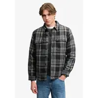 Superdry Borg Lined Miller Overshirt Overhemd Met Lange Mouwen
