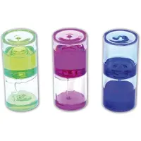 TickiT Set met sensorische vloeistofbuizen, 3 stuks, blauw, groen, roze