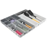 Joseph Joseph Lade Organizer Blox Drawer Organiser Set Light Stone (10-Delig)