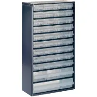 Raaco Ladekast (l x b x h) 150 x 306 x 552 mm Aantal vakken: 40 Variabele onderverdeling Inhoud 1 stuk(s)