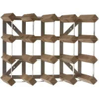 Traditional Wine Rack Co. Flessenhouder - TRADITIONELE WIJNREK - 16 flessen - Massief hout (Sequoia) licht eiken - 42 x 22,8 x 32,4 cm