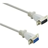 Renkforce Seriële verlengkabel [1x D-SUB-connector 9-polig - 1x D-SUB-aansluiting 9-polig], 5,00 meter, beige