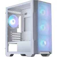 MSI MAG Forge M100R, Mini-tower, PC, Transparant, Wit, Micro ATX, Mini-ITX, Geschikt voor gaming, etc
