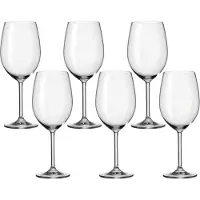 Leonardo Daily, wijnglazen, standaard wijnglas, glas, transparant, geschikt voor Bordeauxwijn, helder