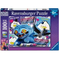 Ravensburger Kinderpuzzel met 100 extra grote stukjes - K-Pop Demon Hunters - Een grappige tijger en een vogel genaamd Sussie