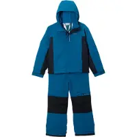 Columbia - Kinder ski jassen - Buga IV Set Phoenix Blue Black voor Unisex van Nylon - Kindermaat S - Blauw