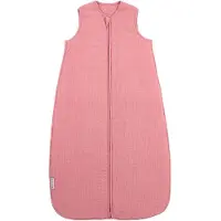 Meyco Baby Uni Baby Slaapzak Gevoerd - Pre-washed Hydrofiel - Rose - 70cm - 2.0 TOG