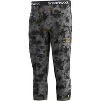 Smartwool - Thermokleding - M Classic Thermal Merino Base Layer 3/4 Bottom Boxed Black Tie Dye/Honey Gold voor Unisex van Wol - Maat L - Grijs
