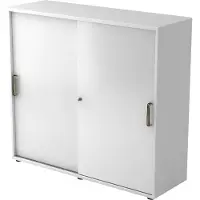 Hjh OFFICE PRO BETA 1753S - Wit Hoogte van de map | 3 OH Schuifwandkast Greeplijst kunststof