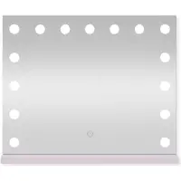 Sensahome Make-up Spiegel Pro – Hollywood make-upspiegel met 12 dimbare LED-lampen, 3 lichtstanden, 46 x 58 cm – wit