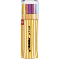 Stabilo Fineliner point 88 - Twin Pack - Assorted kleuren - 20 stuks