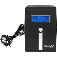 Green Cell Micropower 800VA - Onduleur - CA 220/230/240 V - 480 Watt - 800 VA - 9 Ah - USB - connecteurs de sortie : 2