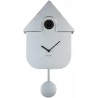 Karlsson Klok Modern Cuckoo ABS Metallic Silver