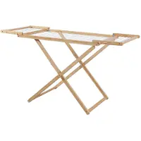 En.casa Opvouwbare wasrek 'Fakala', 154 x 59 x 82 cm, bamboe