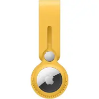 Apple AirTag Leather Loop Meyer Lemon