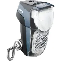 Busch&Muller Lumotec IQ Eyro fietsverlichting voor montage aan voorvork zwart/zilver
