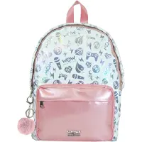 WOW Generation rugzak, roze/wit, 39 cm