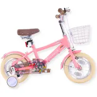 Buxibo - Kinderfiets voor Meisjes - Luna - 12 Inch - Roze