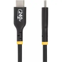 StarTech.com 2m USB-C Laadkabel, USB-IF Gecertificeerde USB Kabel, 240W PD EPR, USB 2.0 Type-C Laptop Laadkabel, M/M