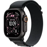 Apple Alpine Loop Band voor de Watch | 44/45/46/49 mm - Maat M - Black / Black Titanium