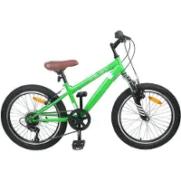 vidaXL Mountainbike 24 Inch 6-Snelheid voor 8-12 jaar oud Groen