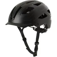 Agu Cit-E - Helm - Unisex - Zwart - 52-58cm - Met LED-achterlicht - Direct-dial verstelsysteem - 13 ventilatieopeningen - Beschermend klepje - Gerecycled materiaal