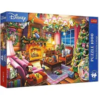 Trefl PUZZEL 1000 stukjes, Kerstthema, PremPlus, Świąt.hatka, Disn..10916