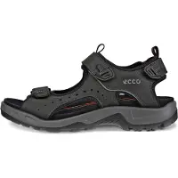 Ecco Sandalen 'Sandalette Herren 822044/12001 Rauleder in schwarz' zwart