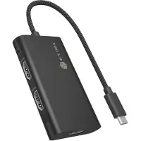 Icy Box IB-AD1030-C Adapter IcyBox USB Type-C 3x HDMI-Videoausgänge