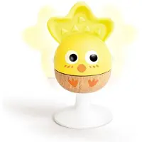 Hape Rammelaar en Bijtring Set – 3 houten babyspeelgoed rammelaars muis, konijn en kuiken vanaf 0 maanden